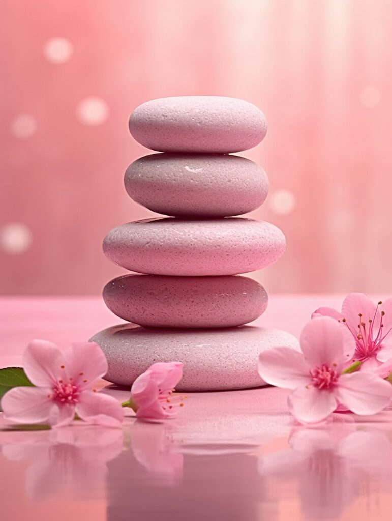 Serene Beauty in a Zen Spa Garden
